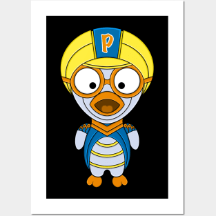 Mecha cyborg pororo yellow hat Posters and Art